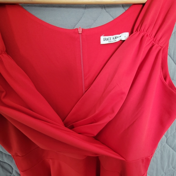 Grace Karin Chic Red Midi Dress Size US XL - Picture 6 of 12